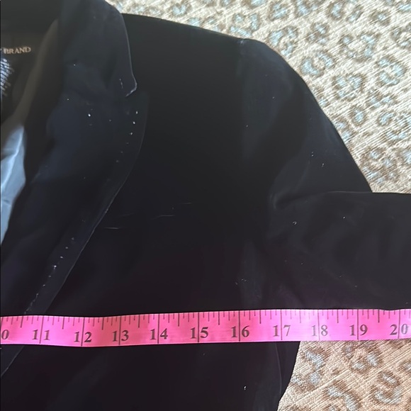 NWOT Lucky Brand Black Velvet Jacket Small - Picture 4 of 5